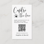 Elegante Hochzeitsstipps erfassen den QR-Code der Begleitkarte (Vorderseite)