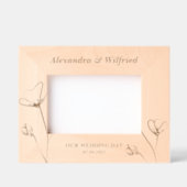 Elegante Hochzeitsszenarien für Blume mit maßgesch Geätzte Rahmen (Vorderseite)