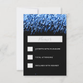 Elegante Hochzeitsszenarien "Sapphire Blue": UAWG RSVP Karte (Vorderseite)