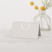 Elegante Hochzeitsszene Silhouette Platzkarte (Rückseite)