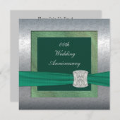 Elegante Hochzeitstag-Party Einladung (Vorne/Hinten)