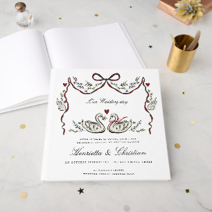 Elegante Hochzeitstags-Gästebuch-Liebesgeschichte Gästebuch