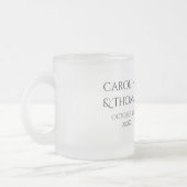 Elegante Hochzeitstasse mit Perlen-Design Mattglastasse (Links)
