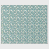 Elegante Hochzeitstauben-Spitzenringe Geschenkpapier (Flach)