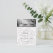 Elegante Hochzeitungs-Reaktionskarten Bläserleder  Begleitkarte (Stehend Vorderseite)