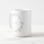 Elegante Hoera Je Wordt Oma Aankondiging Mok Kaffeetasse (Vorderseite Links)
