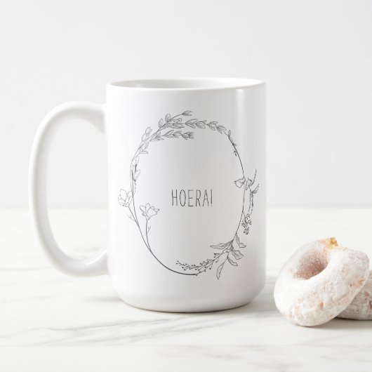 Elegante Hoera Je Wordt Tante Aankondiging Mok Kaffeetasse (Mit Donut)