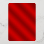 Elegante Holiday Party Festlich Weihnachten Folieneinladung (Rückseite)