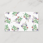 Elegante holistische Aromatherapist Visitenkarte (Rückseite)