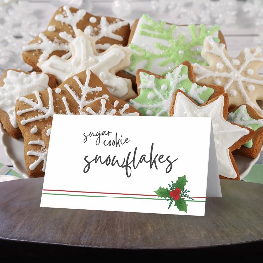 Elegante Holly Faltenfood, Drinks oder Platzkarten