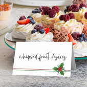 Elegante Holly Faltenfood, Drinks oder Platzkarten