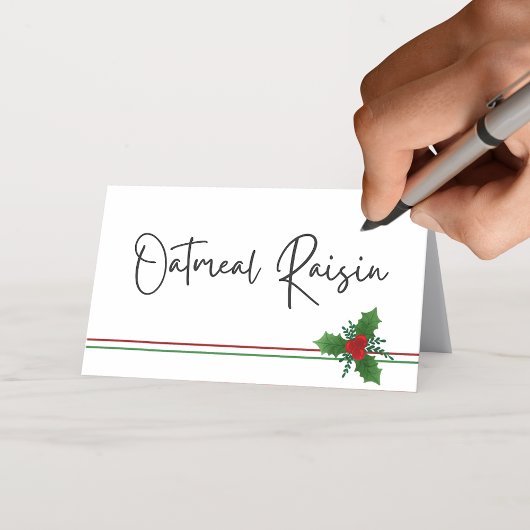 Elegante Holly Faltenfood, Drinks oder Platzkarten