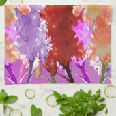 Elegante Hollyhock-Blume, Geschirrtuch (Gefaltet)