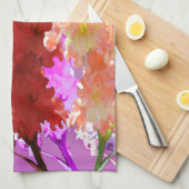 Elegante Hollyhock-Blume, Geschirrtuch (Viertel Falte)