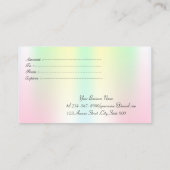 Elegante holografische Geometrie, Streifen Rabattkarte (Rückseite)