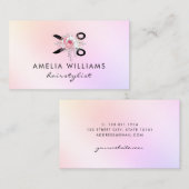 Elegante holografische Schere Visitenkarte (Vorne/Hinten)