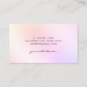 Elegante holografische Schere Visitenkarte (Rückseite)