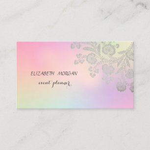 Elegante Holografische Spitze Visitenkarte