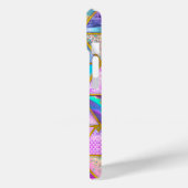 Elegante holografische trendy Imitate goldene geom Case-Mate iPhone Hülle (Rückseite / Links)