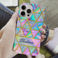 Elegante holografische trendy Imitate goldene geom