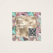 Elegante Holographic and Pearl Foil Business Card (Rückseite)
