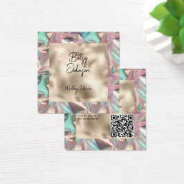 Elegante Holographic and Pearl Foil Business Card