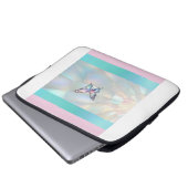 Elegante Holographic Butterfly Electronics Bag Laptopschutzhülle (Vorne Knopf)