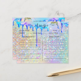 Elegante Holographic Gold Glitzer Tropfen Rezept C