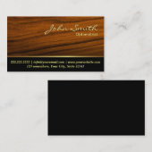 Elegante hölzerne Korn-Optometriker-Visitenkarte Visitenkarte (Vorne/Hinten)