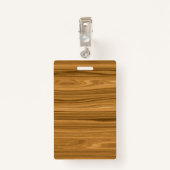 Elegante hölzerne Kornart Ausweis (Rückseite mit Klammer)