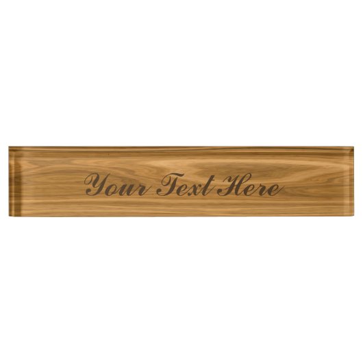 Elegante hölzerne Kornart Namensplakette (Vorderseite)