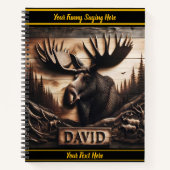 Elegante Holzschnitzerei Notizblock (Vorderseite)