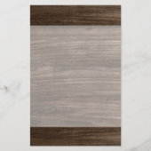 Elegante Holzstruktur Briefpapier (Vorderseite)
