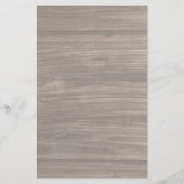 Elegante Holzstruktur Briefpapier (Rückseite)