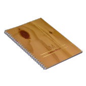 elegante Holzstruktur, rustikal & personalisiert Notizblock (Rechte Seite)