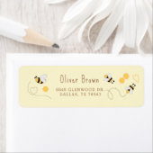 Elegante Honigbiene minimalistisch (Insitu)