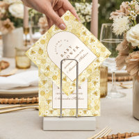 Elegante Honigwaben-Biene-Baby-Party