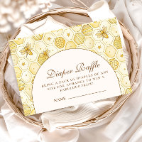 Elegante Honigwaben-Bienen-Diaper-Raffle