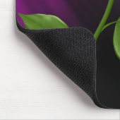 Elegante Hot Pink Rose Blume Mousepad (Ecke)