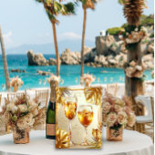 Elegante Hot Tropic Gilded Gold Signature Drinks Poster