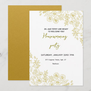 Elegante Housewarming-Party Einladung