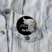 Elegante, hübsche Braut / Bräutigam Hochzeitsknopf Button (Beispiel)
