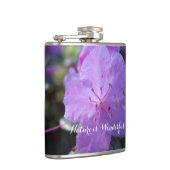 elegante, hübsche Frühling lila azalea Blume. Flachmann (Rechts)