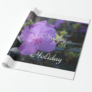 elegante, hübsche Frühling lila azalea Blume. Geschenkpapier