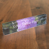 elegante, hübsche Frühling lila azalea Blume. Namensplakette (Seite)