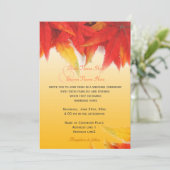 Elegante, hübsche Hochzeit im Herbst Einladung (Stehend Vorderseite)