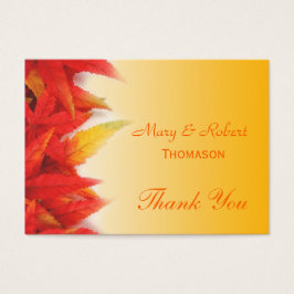 Elegante, hübsche Hochzeit im Herbst Gefallen Dank