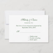 Elegante, hübsche lila Blume Sommersommer uAwg RSVP Karte (Vorderseite)