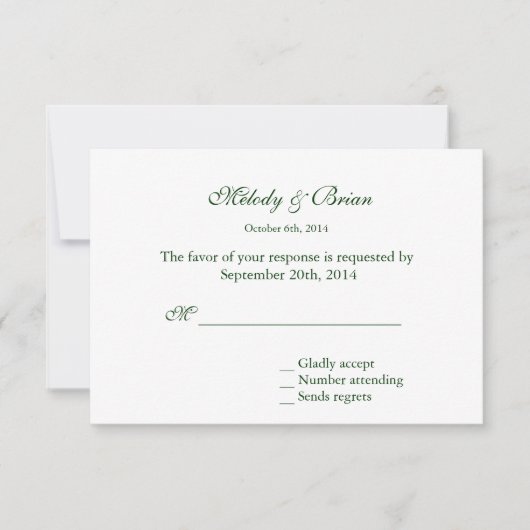 Elegante, hübsche lila Blume Sommersommer uAwg RSVP Karte (Vorderseite)