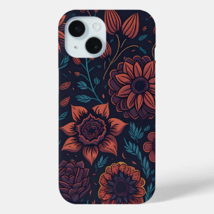 Elegante Hübsche Moderne Kunst in Rot und Blau Case-Mate iPhone Hülle